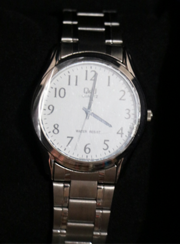 Reloj Q&Q Mujer de Acero Inxodable Blanco y Plateado