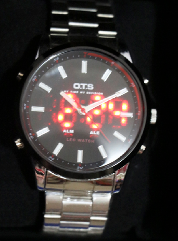 Reloj OTS Hombre Led Acero Inoxidable